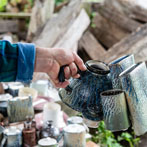 Daniel Boyle at work in his pottery 2019